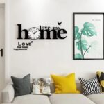 DIY Alphabet HOME Wall Clock